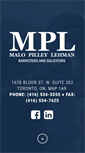 Mobile Screenshot of mpllaw.ca
